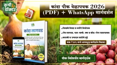 कांदा पीक वेळापत्रक 2026 (PDF) + WhatsApp मार्गदर्शन (फक्त पीक निघेपर्यंत)
