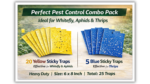 Krushi Doctor Sticky Traps  (20 Yellow + 5 Blue) - Image 2